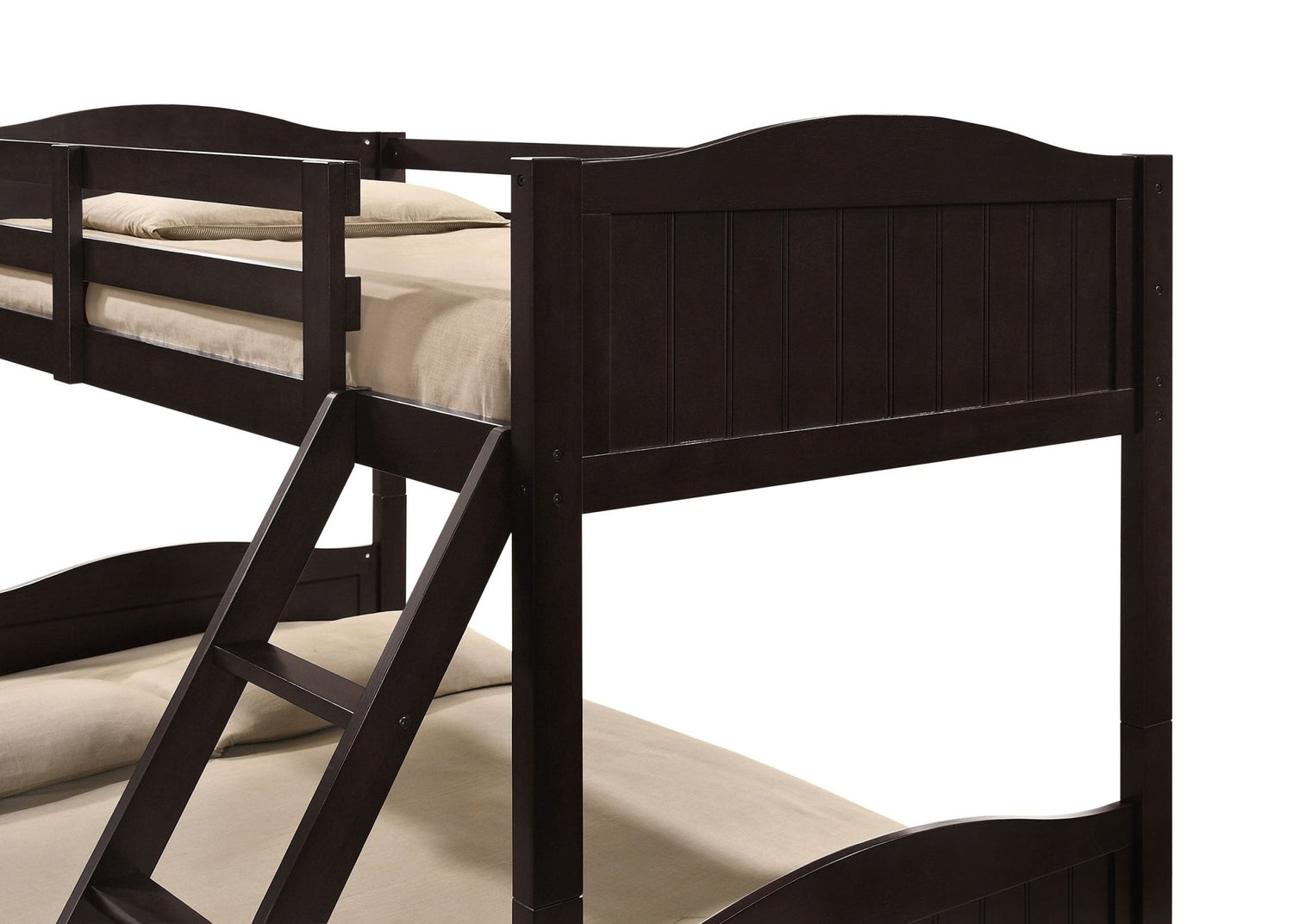 Arlo Twin Over Full Bunk Bed with Ladder Espresso | Coaster | Home Elegance USA