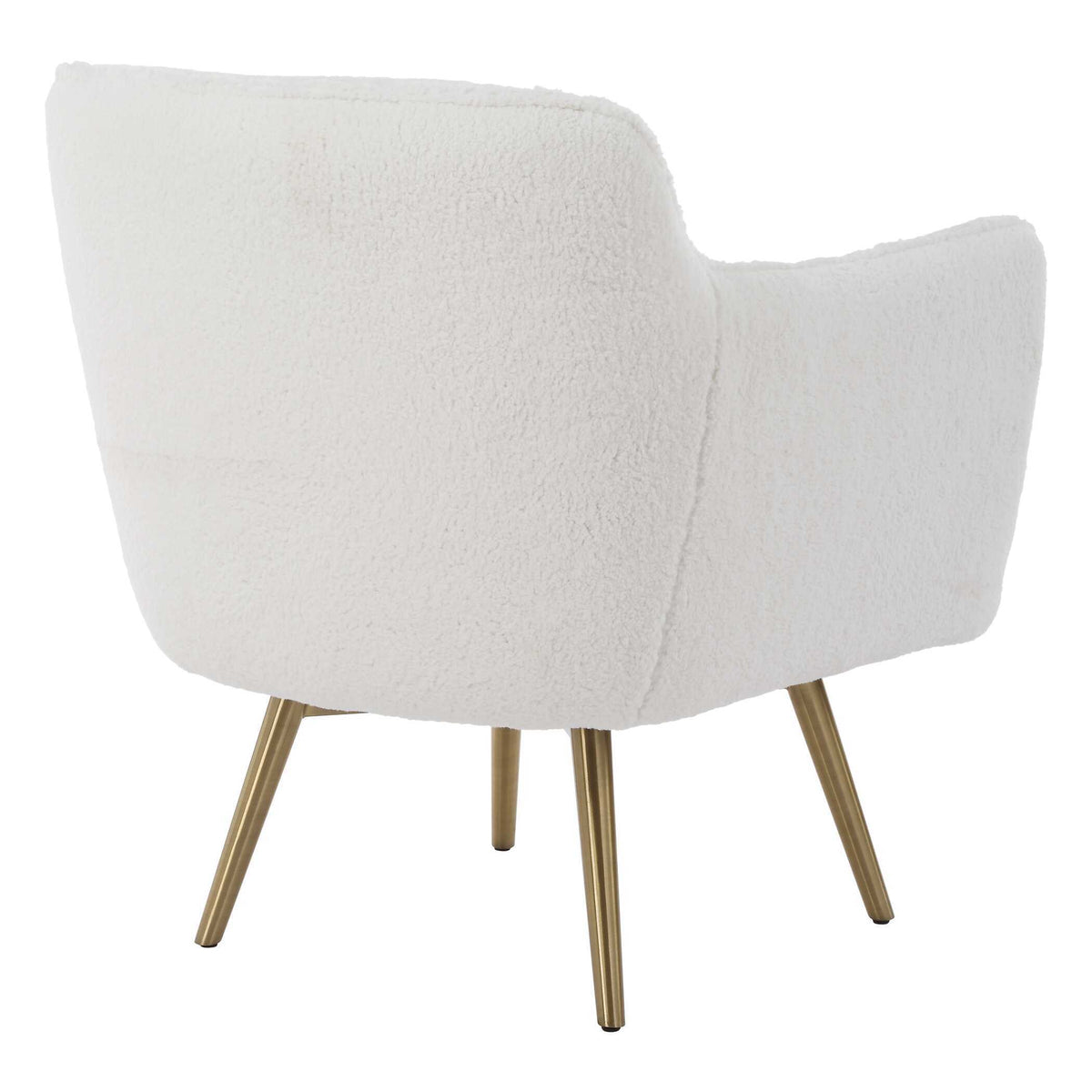 Oasis White Swivel Chair by Uttermost - View 6