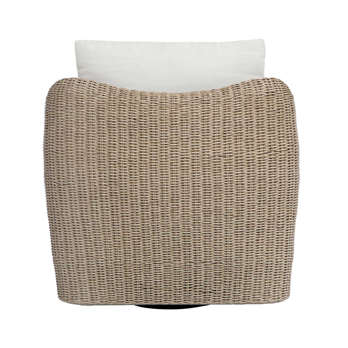 Sunset Outdoor Swivel Lounge Chair Oatmeal / Oyster White - Light Brown / White by Uttermost - View 14
