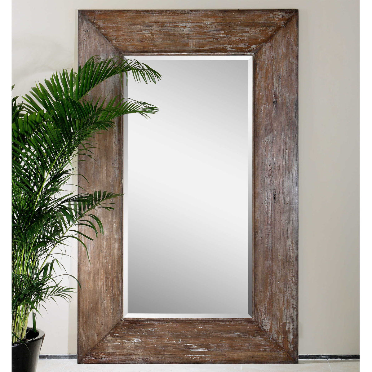 Langford Large Wood Mirror - Dark Brown by Uttermost - View 2