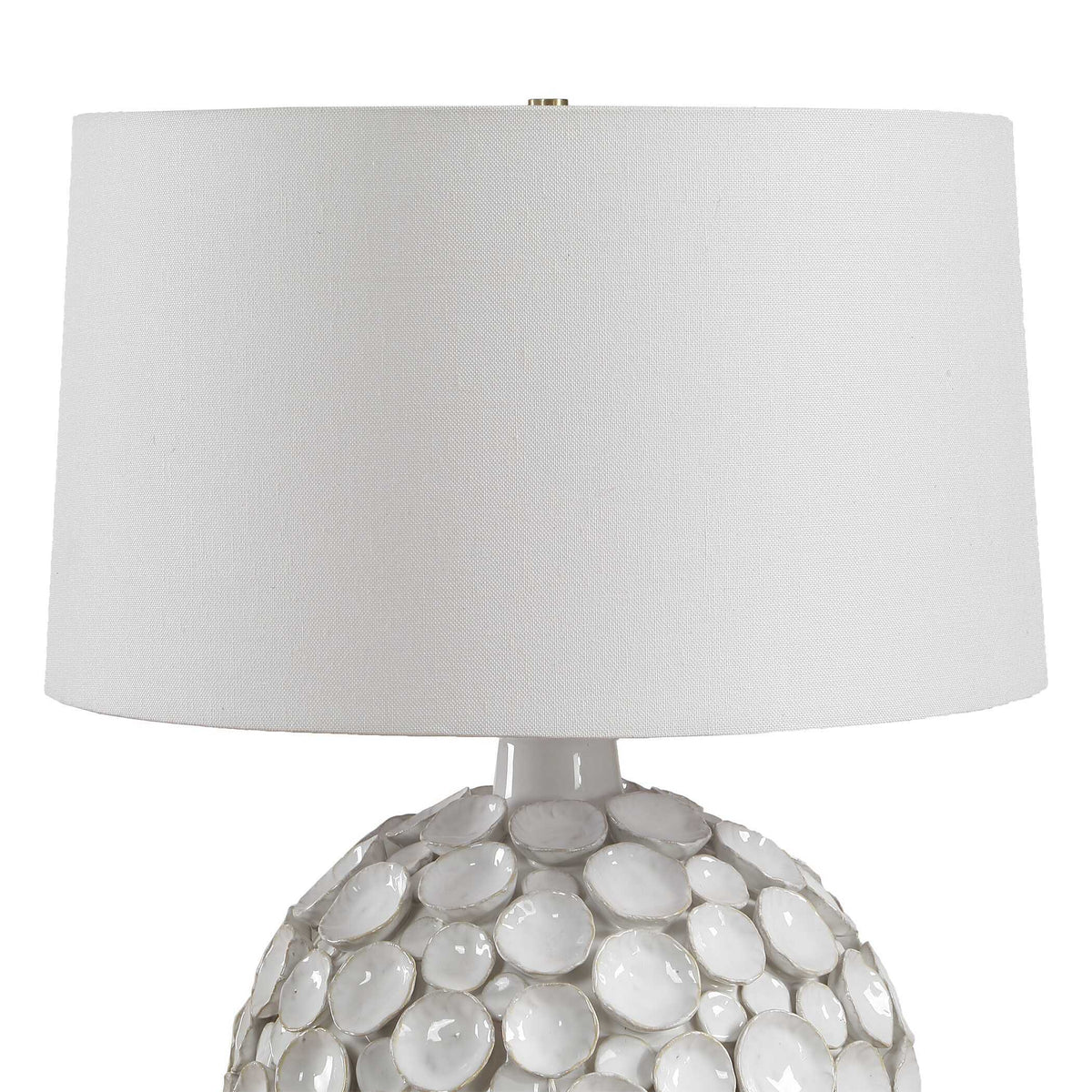 Hartley Petal Table Lamp - White by Uttermost - View 5