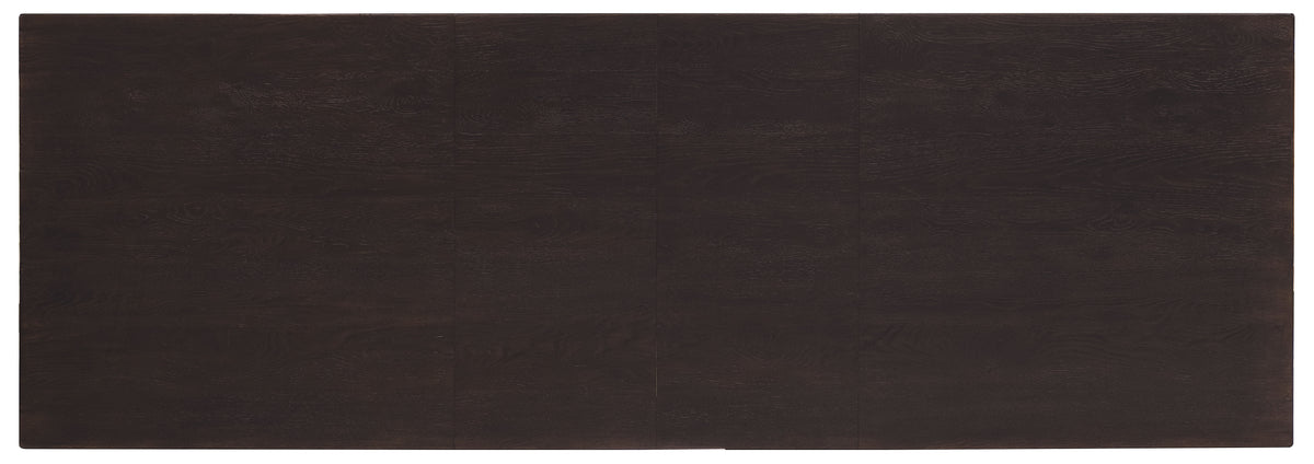 Driftwood Rectangular Dining Table with Two 20-inch Leaves Burnt Timber - Dark Brown by Hooker Furniture - View 4