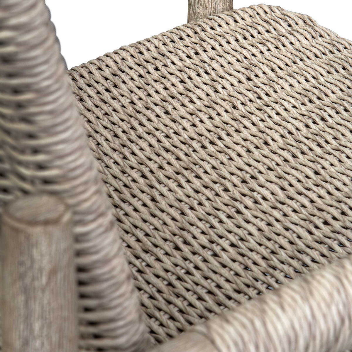 Sumba Wicker Outdoor Dining Chair - Gray by Uttermost - View 10