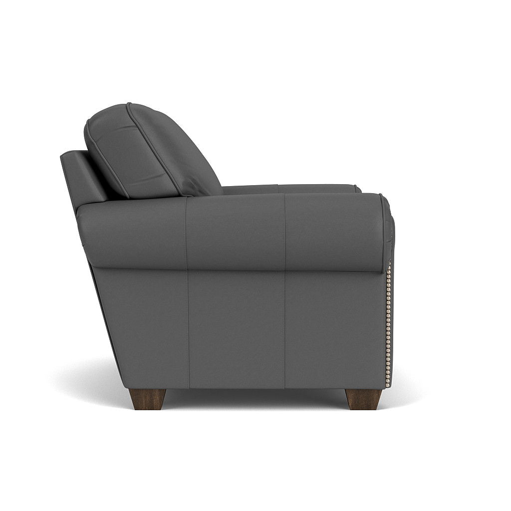 Carson Leather Chair, Nailhead Trim | Flexsteel