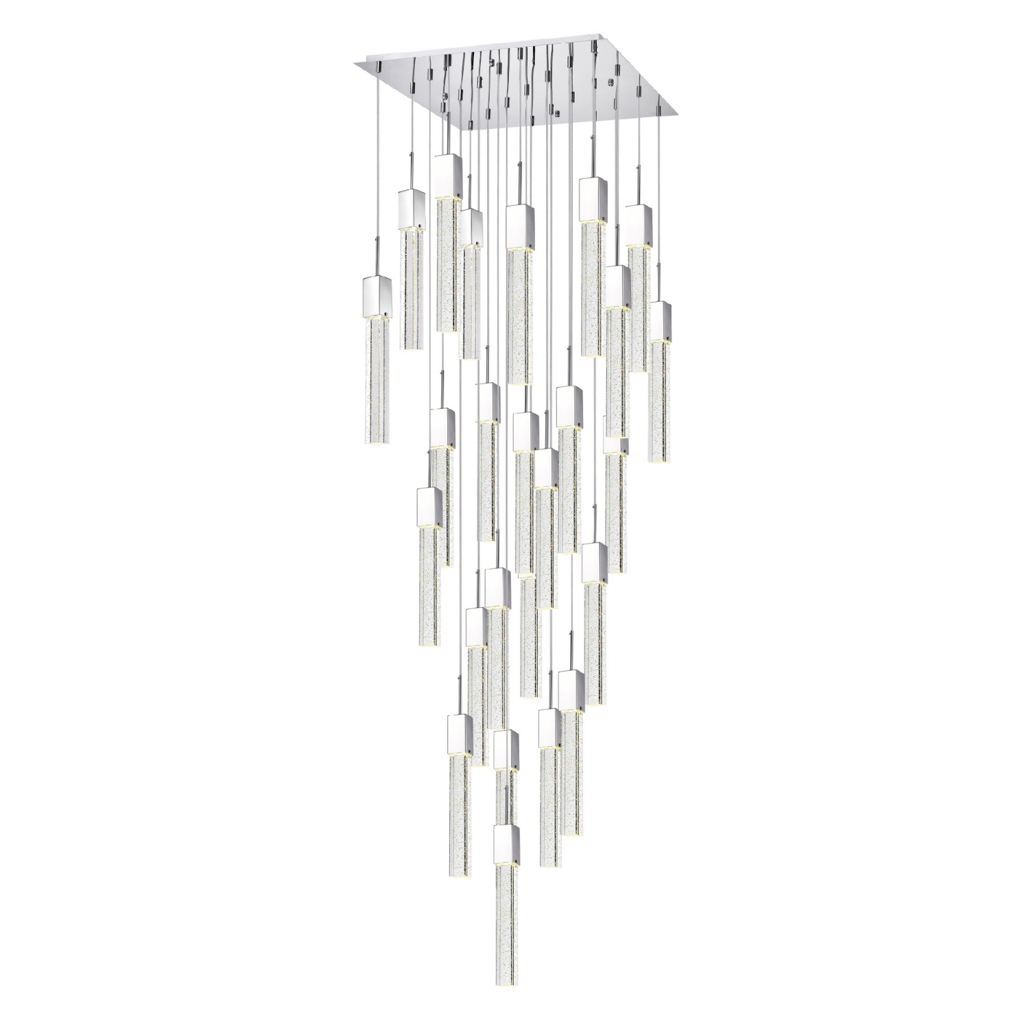 Rectangular Crystal Chandelier // XL 25 Light  | Finesse -  Home Elegance USA