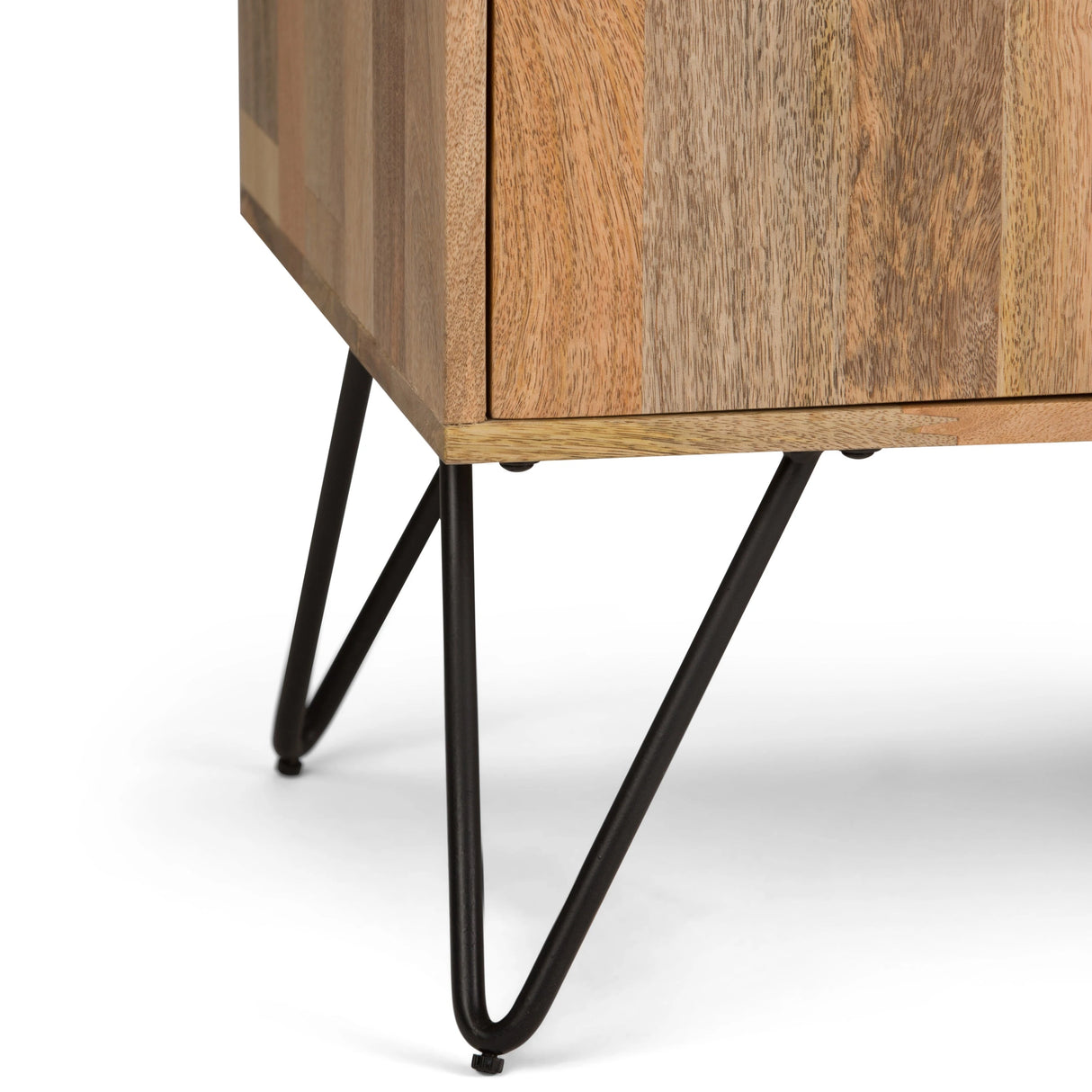 Hunter 60 inch Wide Solid Mango Wood TV Stand in Natural For TVs up to 65 inches - sold by Home Elegance USA
