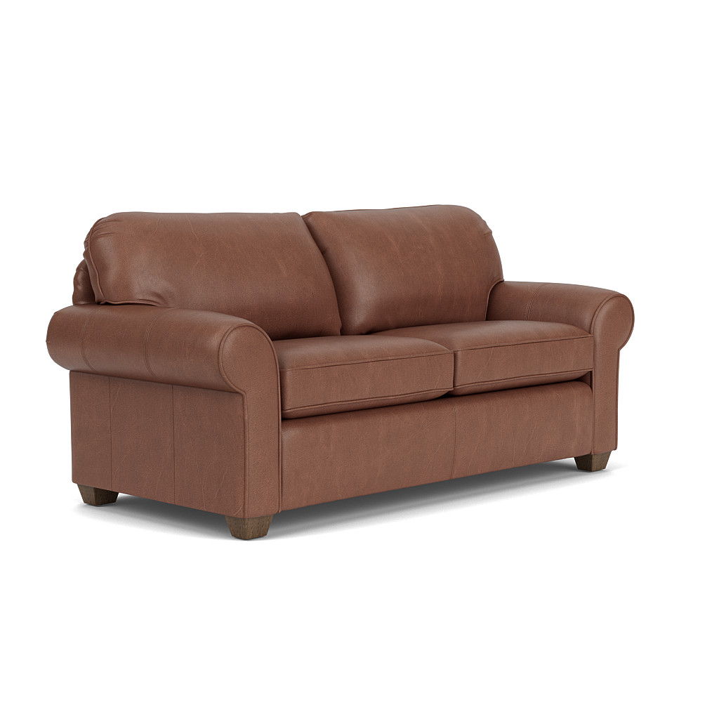 Thornton Leather Two-Cushion Sofa | Flexsteel