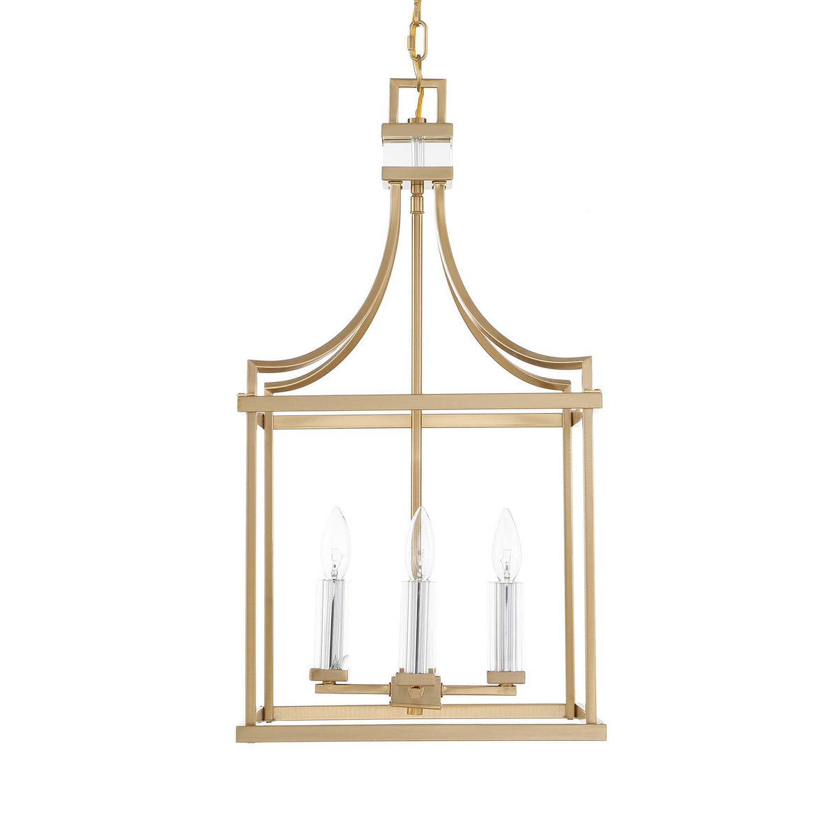 Montreal 4 Light Brass Lantern Pendant - Gold by Uttermost - View 9