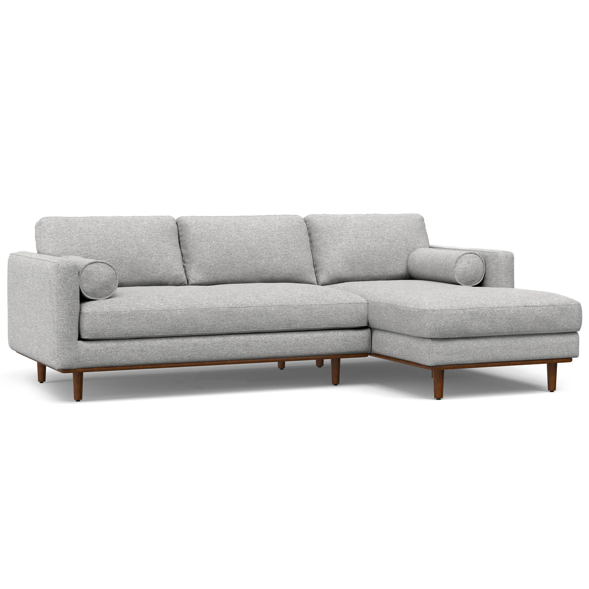 Morrison - Right Sectional Sofa - Mist Grey - sold by Home Elegance USA