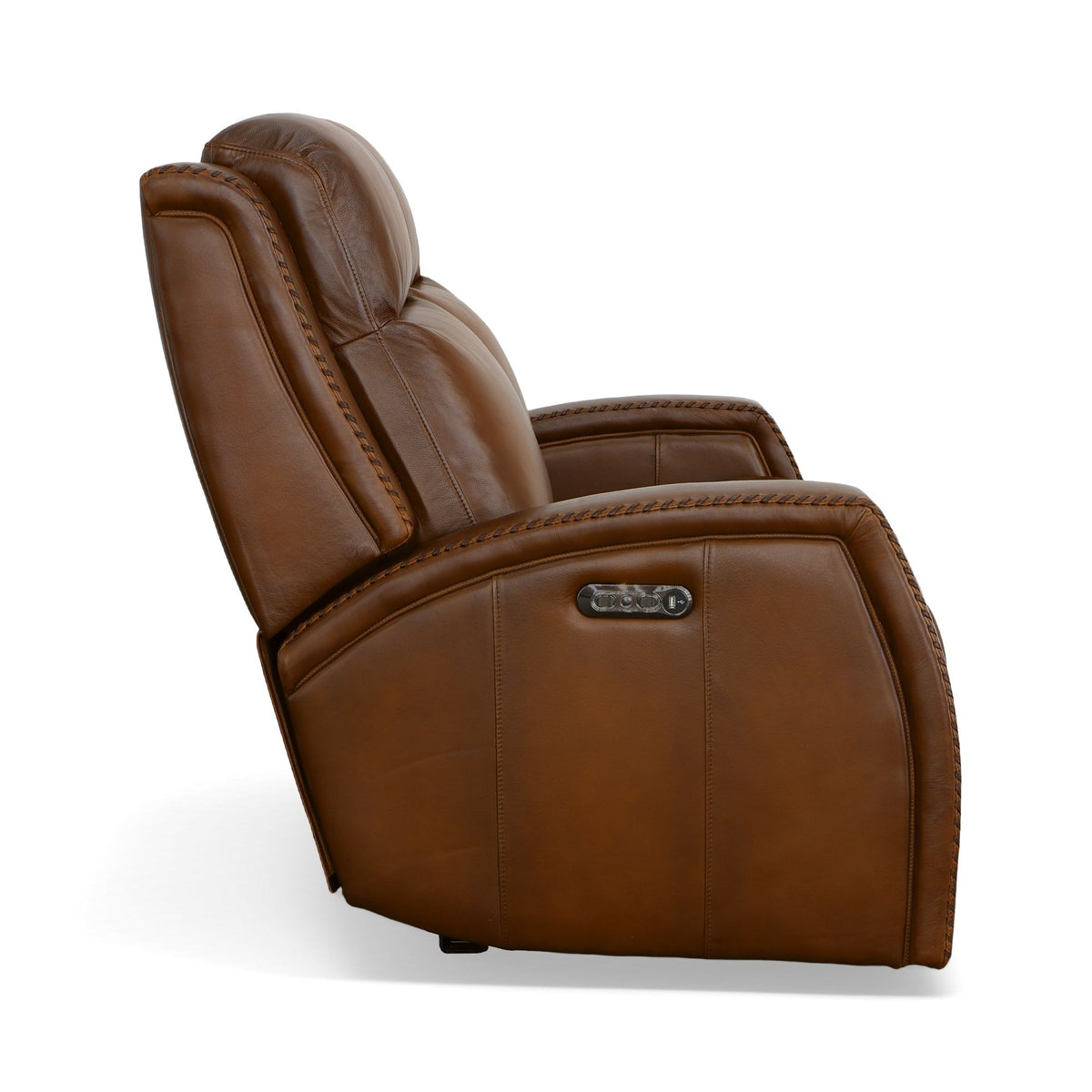Mustang Power Loveseat With Power Headrest - Rust | Flexsteel