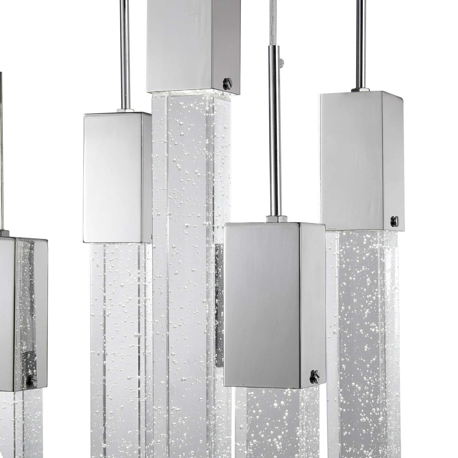 Rectangular Crystal Chandelier // XL 5 Light  | Finesse -  Home Elegance USA