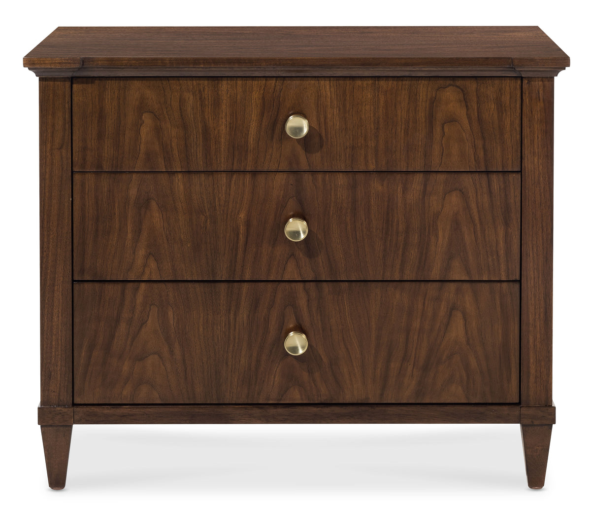 Archives Three-Drawer Nightstand - Dark Brown by Hooker Furniture - View 4