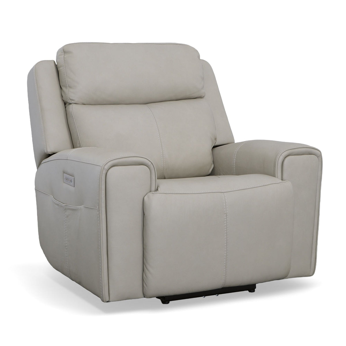 Barnett Power Recliner With Power Headrest & Lumbar - Timber | Flexsteel