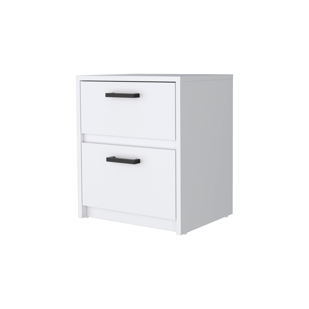 Karval 2 Piece Bedroom Set, Armoire + Nightstand, White - sold by Home Elegance USA