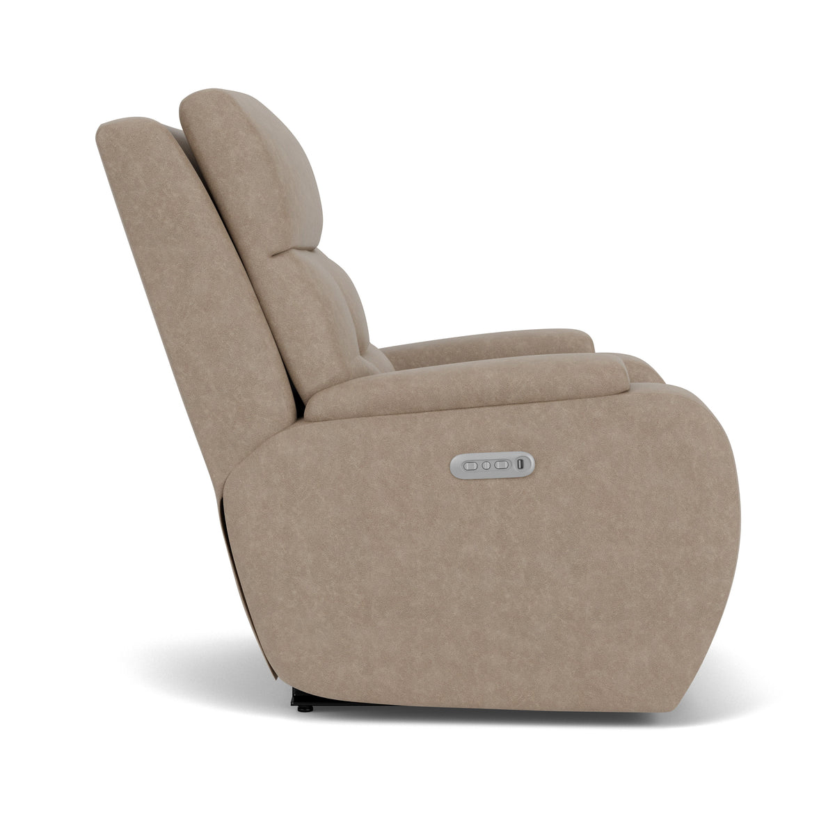 Strait Transitional Fabric Power Recliner With Power Headrest | Flexsteel