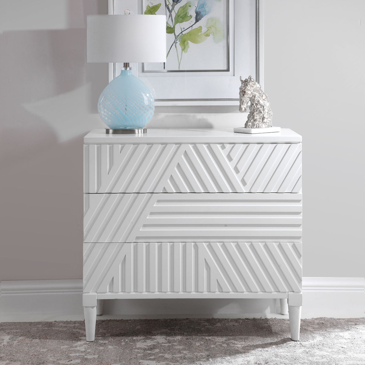 Colby Drawer Chest - White by Uttermost - View 2