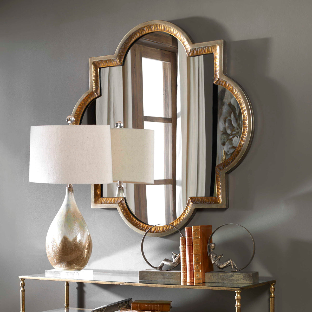 Lourosa Mirror - Gold / Silver by Uttermost - View 2