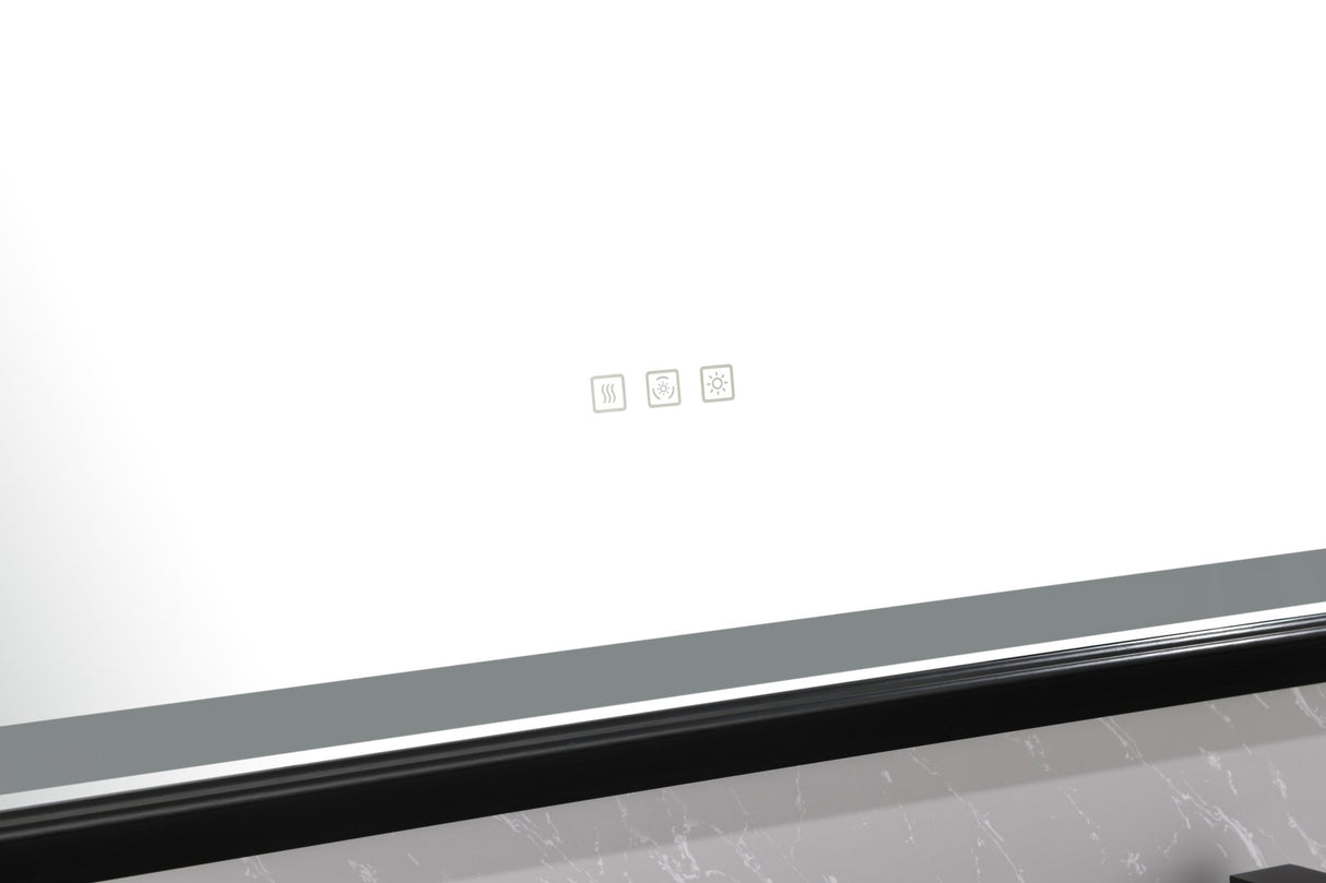 88 in. W x 38 in. H Super Bright Led Bathroom Mirror with Lights, Metal Frame Mirror Wall Mounted Lighted Vanity Mirrors for Wall, Anti Fog Dimmable Led Mirror for Makeup, Horizontal/Verti | Home Elegance USA