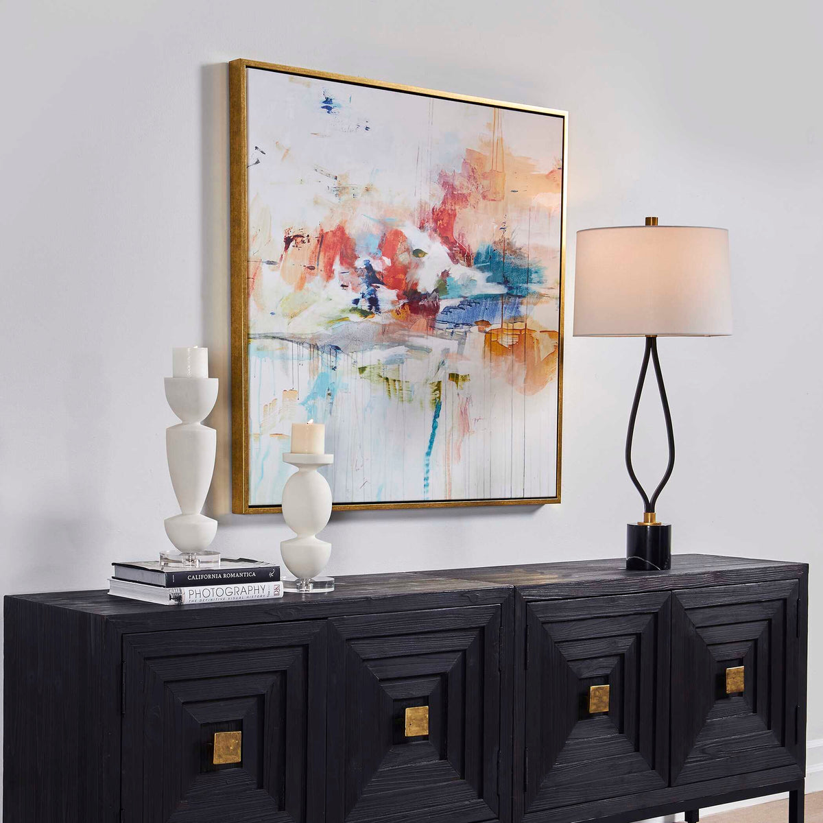 Dream State Framed Abstract Art - Gray by Uttermost - View 3