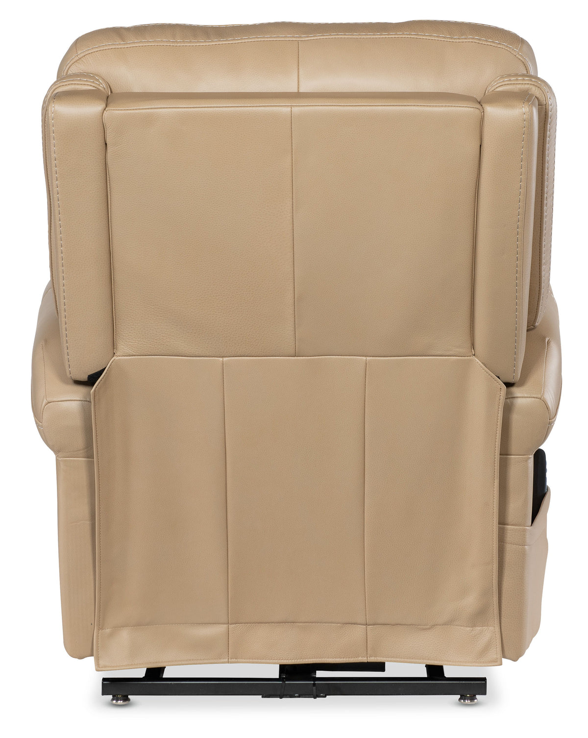 Carroll Power Recliner With Power Headrest, Lumbar & Lift - Beige by Hooker Furniture - View 7