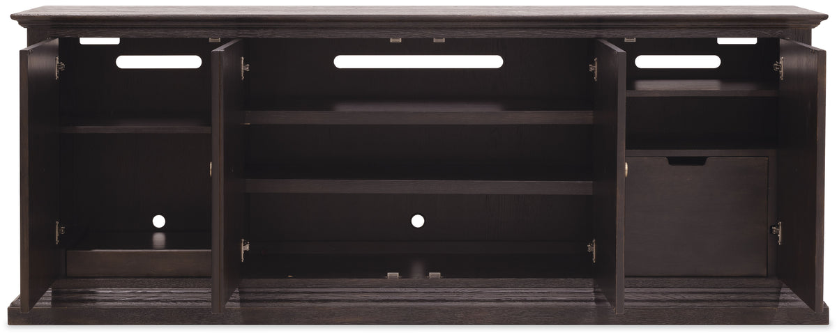 Driftwood Entertainment Credenza Burnt Timber - Dark Brown by Hooker Furniture - View 5