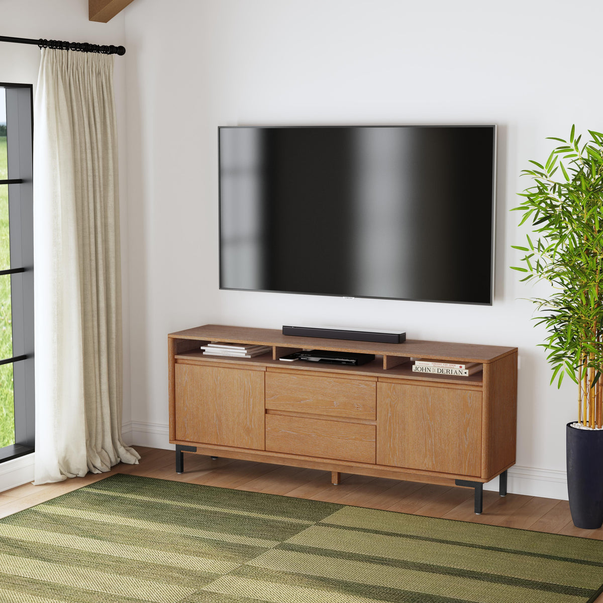 Millwork Entertainment Base - Light Brown | Flexsteel