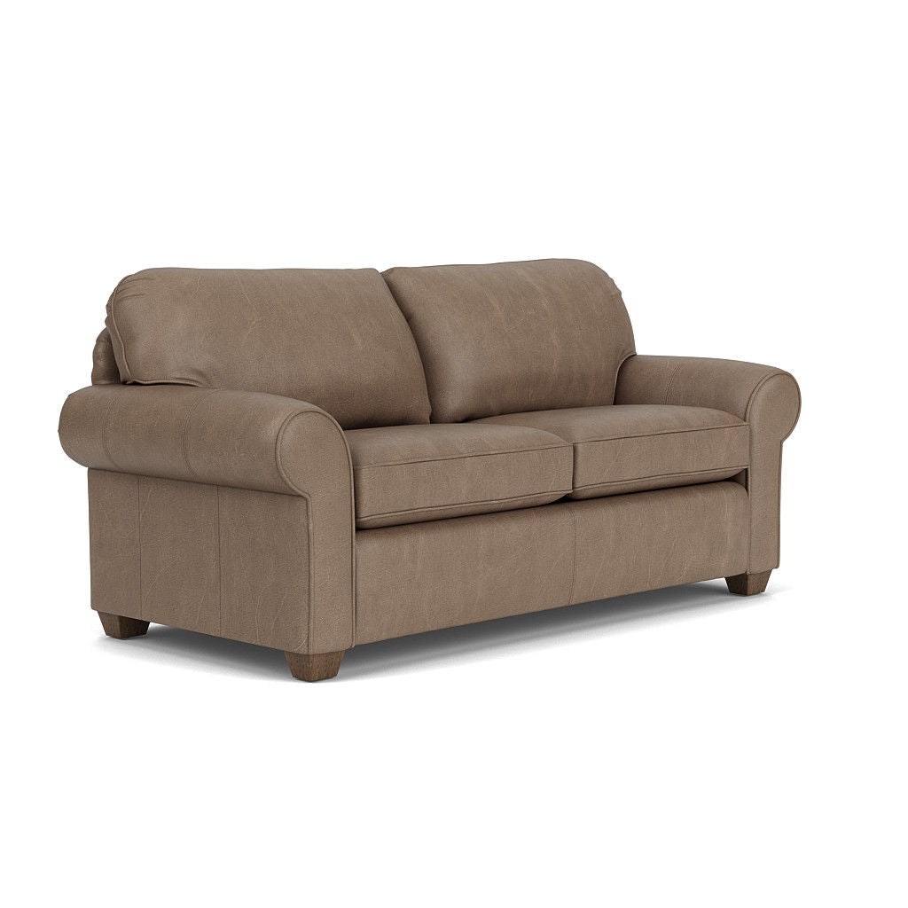 Thornton Leather Two-Cushion Sofa | Flexsteel