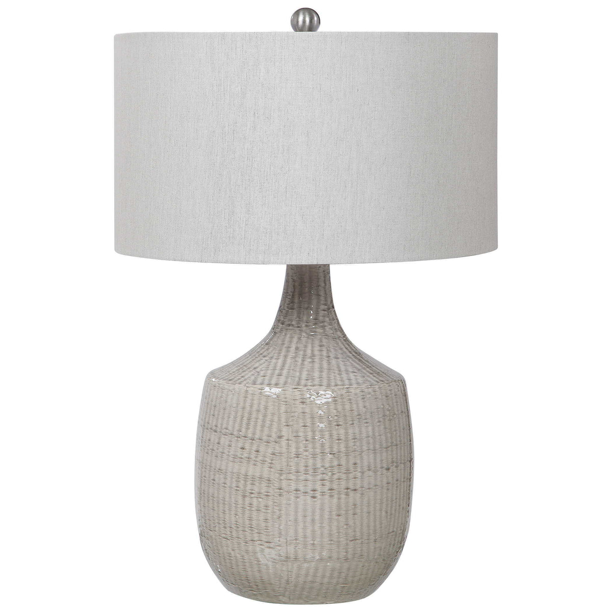 Felipe Table Lamp - Light Gray / White by Uttermost - View 3
