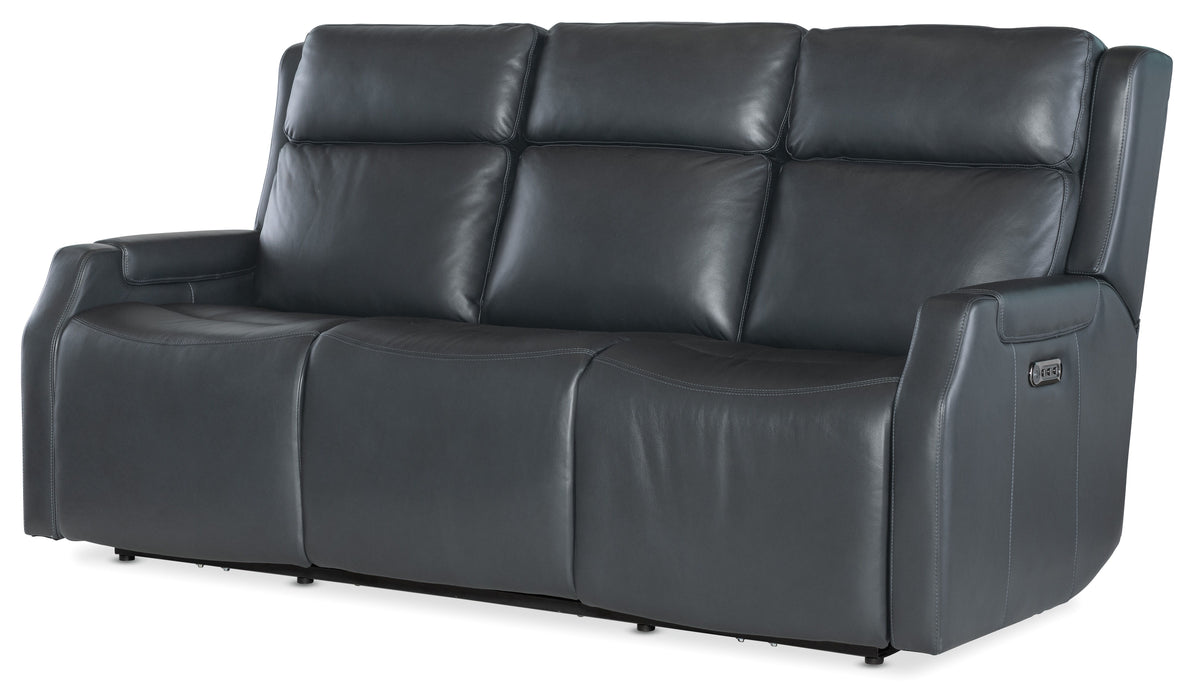 Nelson Zero Gravity Power Sofa With Power Headrest And Lumbar - Black by Hooker Furniture - View 4