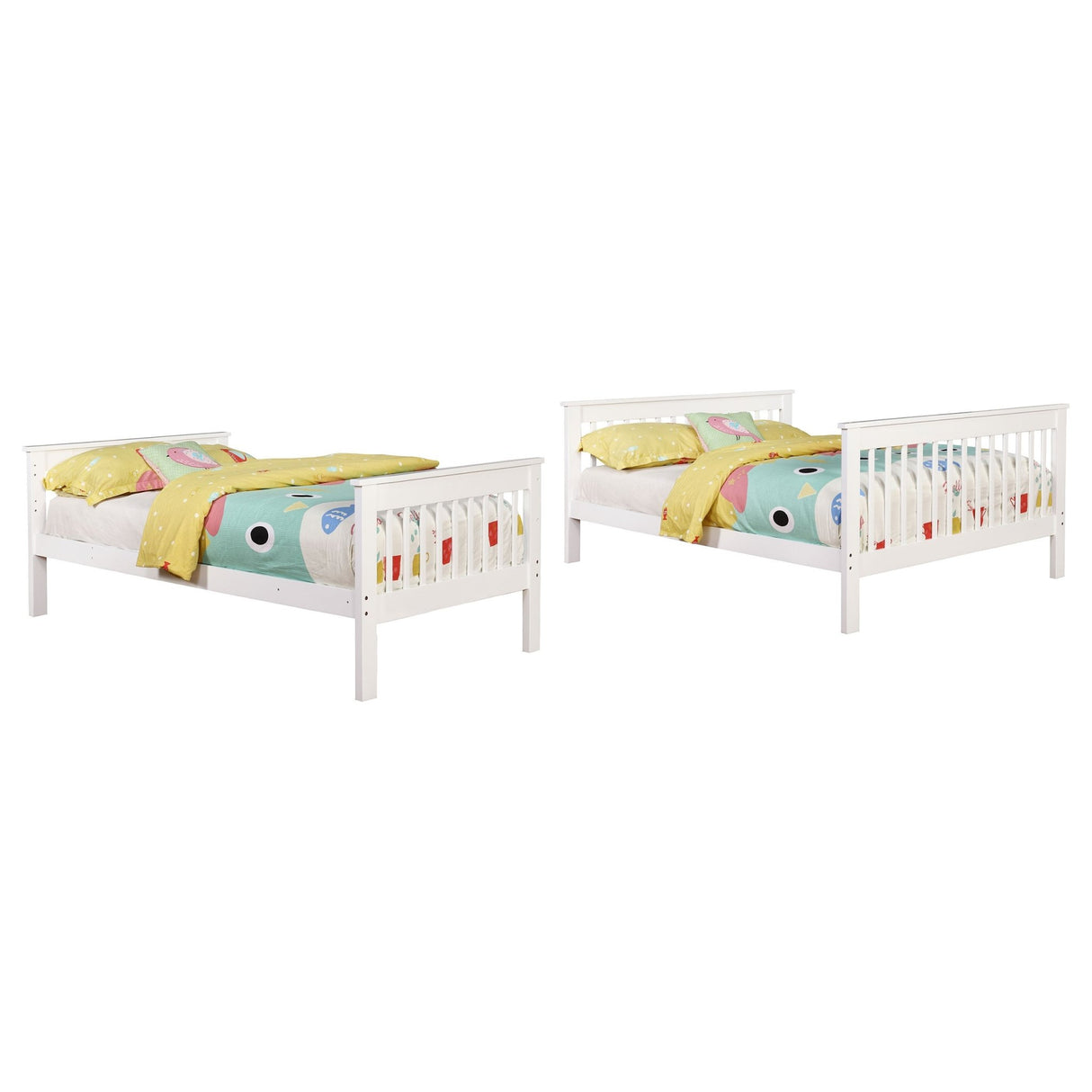 Twin / Full Bunk Bed - Chapman Twin Over Full Bunk Bed White
