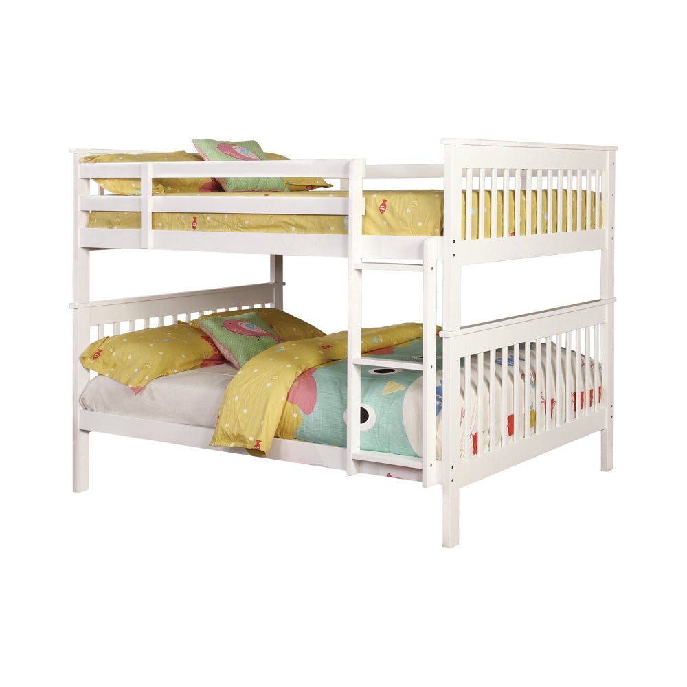 Full / Full Bunk Bed - Chapman Full Over Full Bunk Bed White