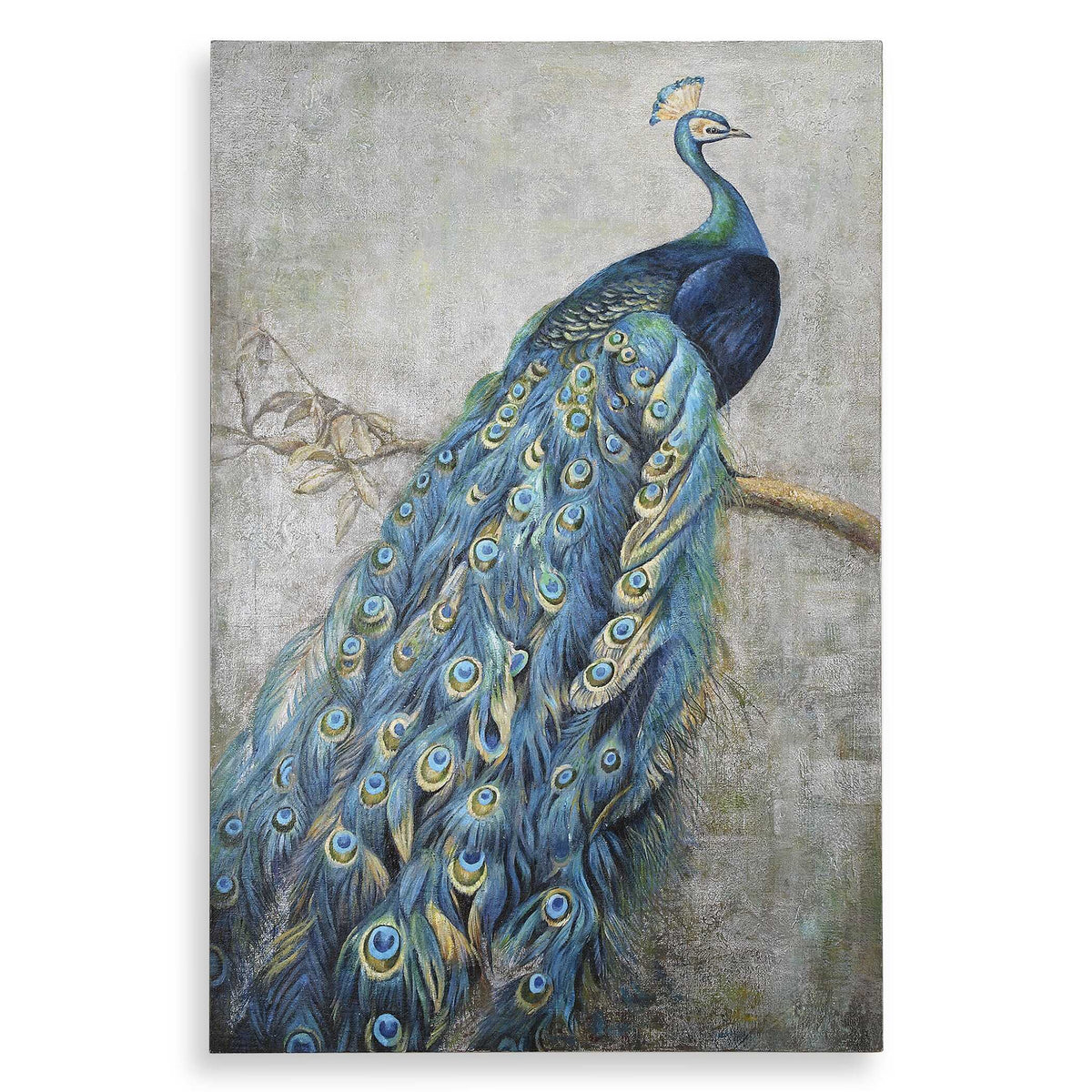 Proud Papa Hand Painted Art - Blue by Uttermost - View 1