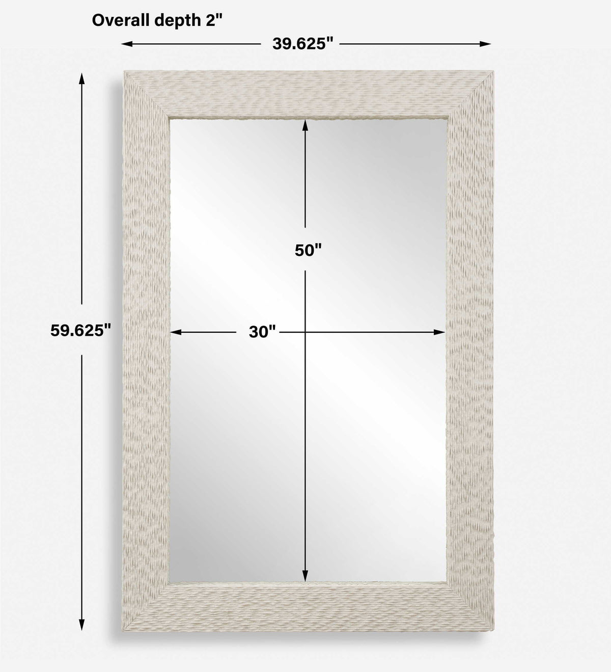 Everest Ivory Stone Mirror - Beige by Uttermost - View 7