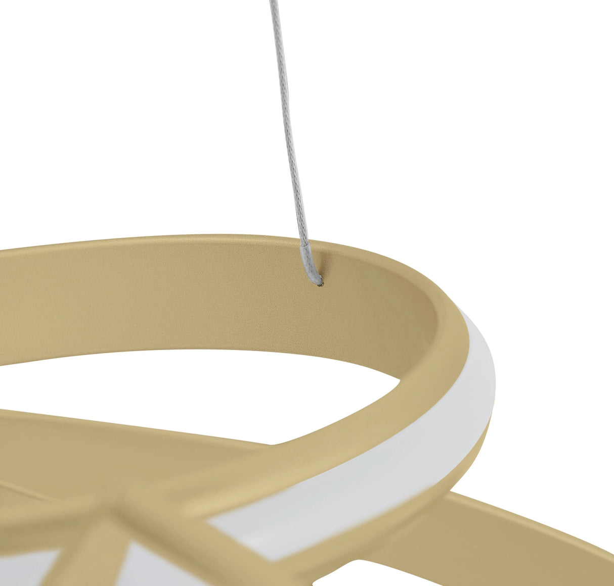 Lámpara de araña LED ajustable Oslo // Dorada | Finesse