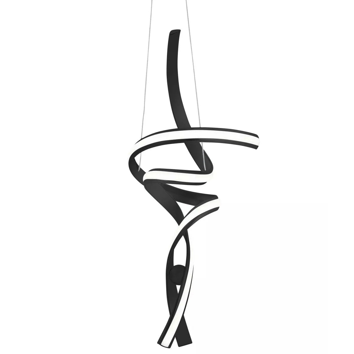 Lámpara de araña LED Hamburg // Negra | Finesse