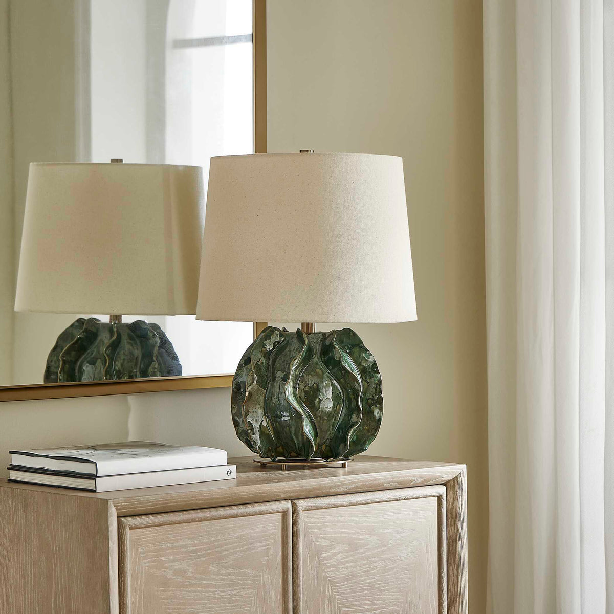 Guinevere Table Lamp Deep Green - Dark Green by Uttermost - View 3