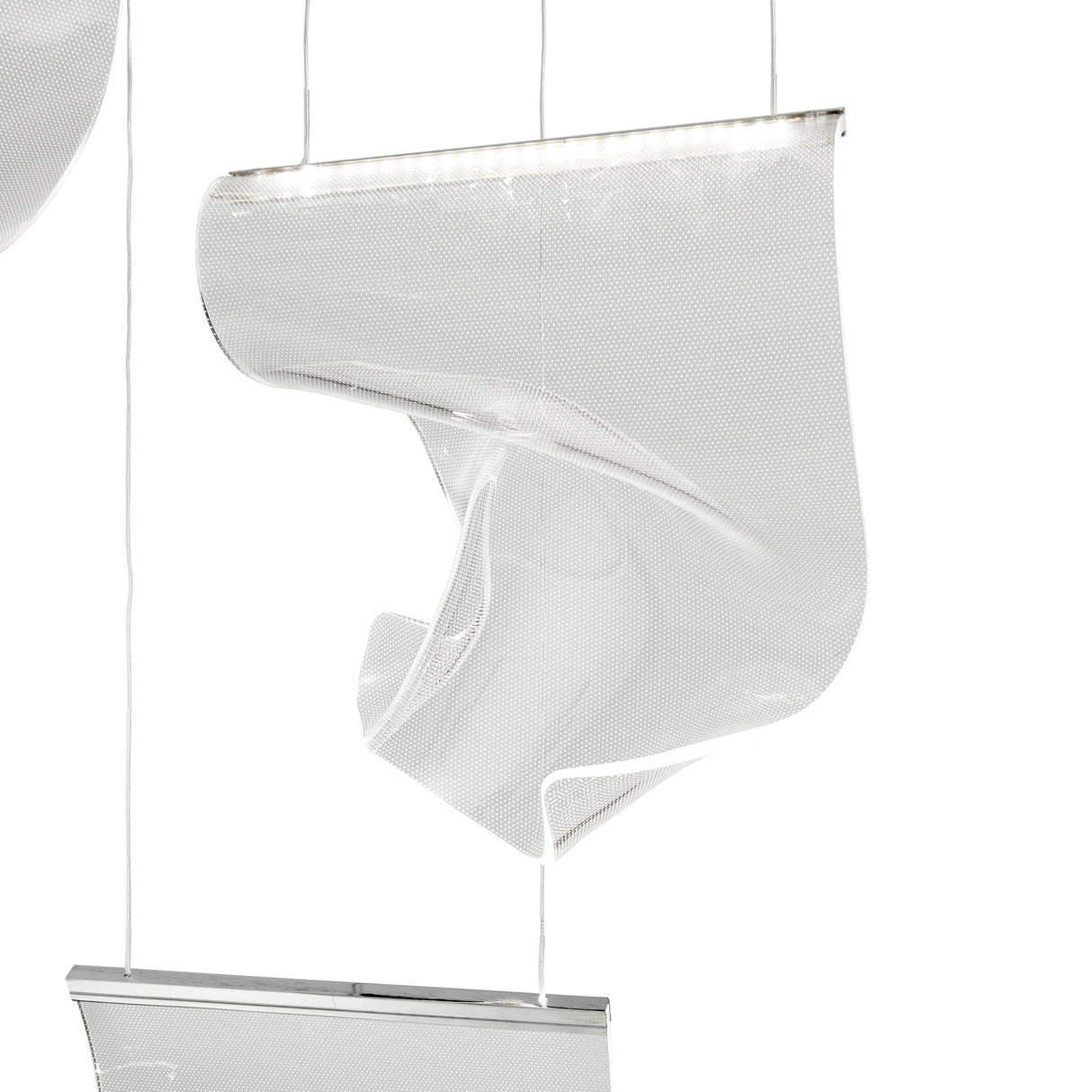 Acrylic Lace 6 Light Chandelier // Chrome  | Finesse - Home Elegance USA