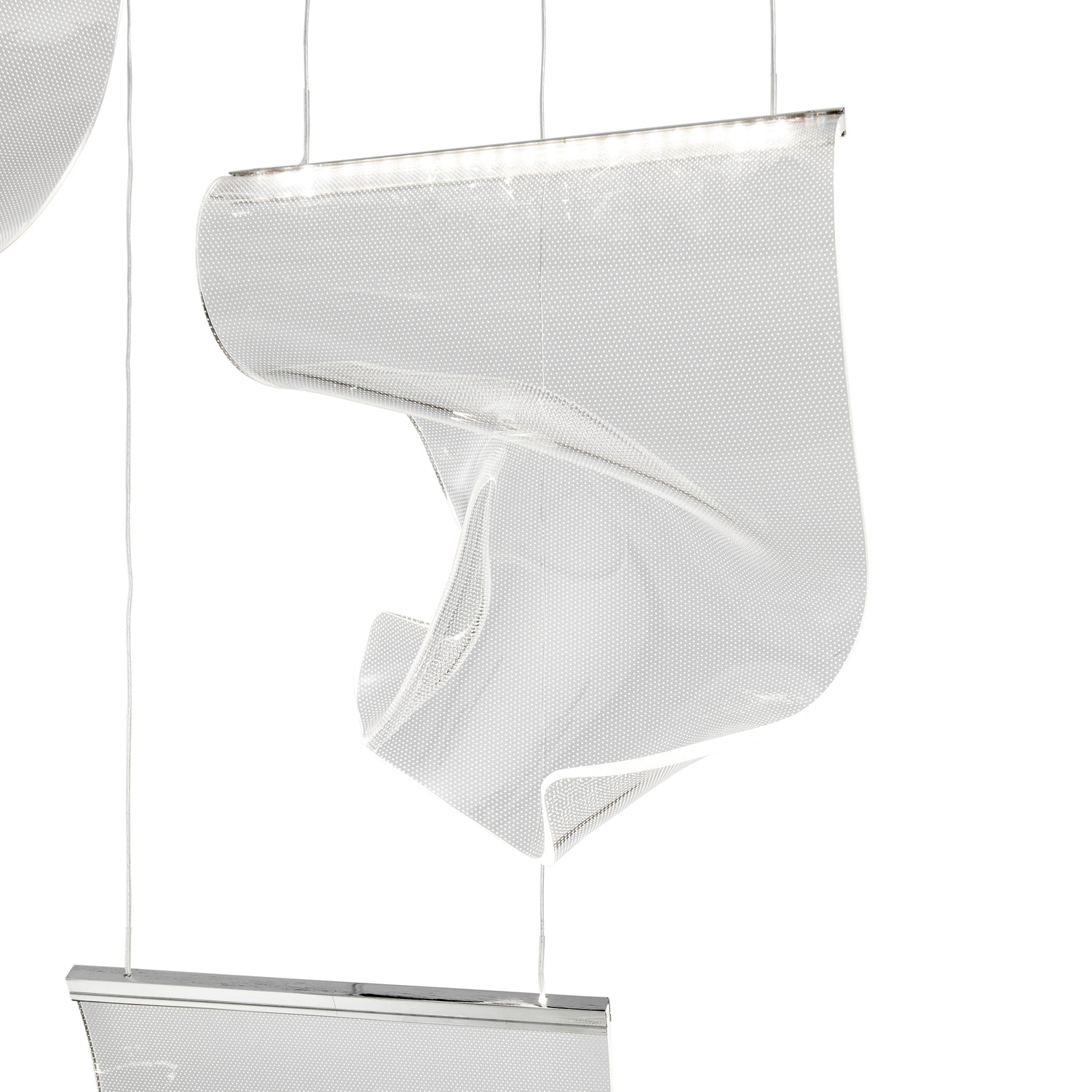 Acrylic Lace 6 Light Chandelier // Chrome  | Finesse - Home Elegance USA