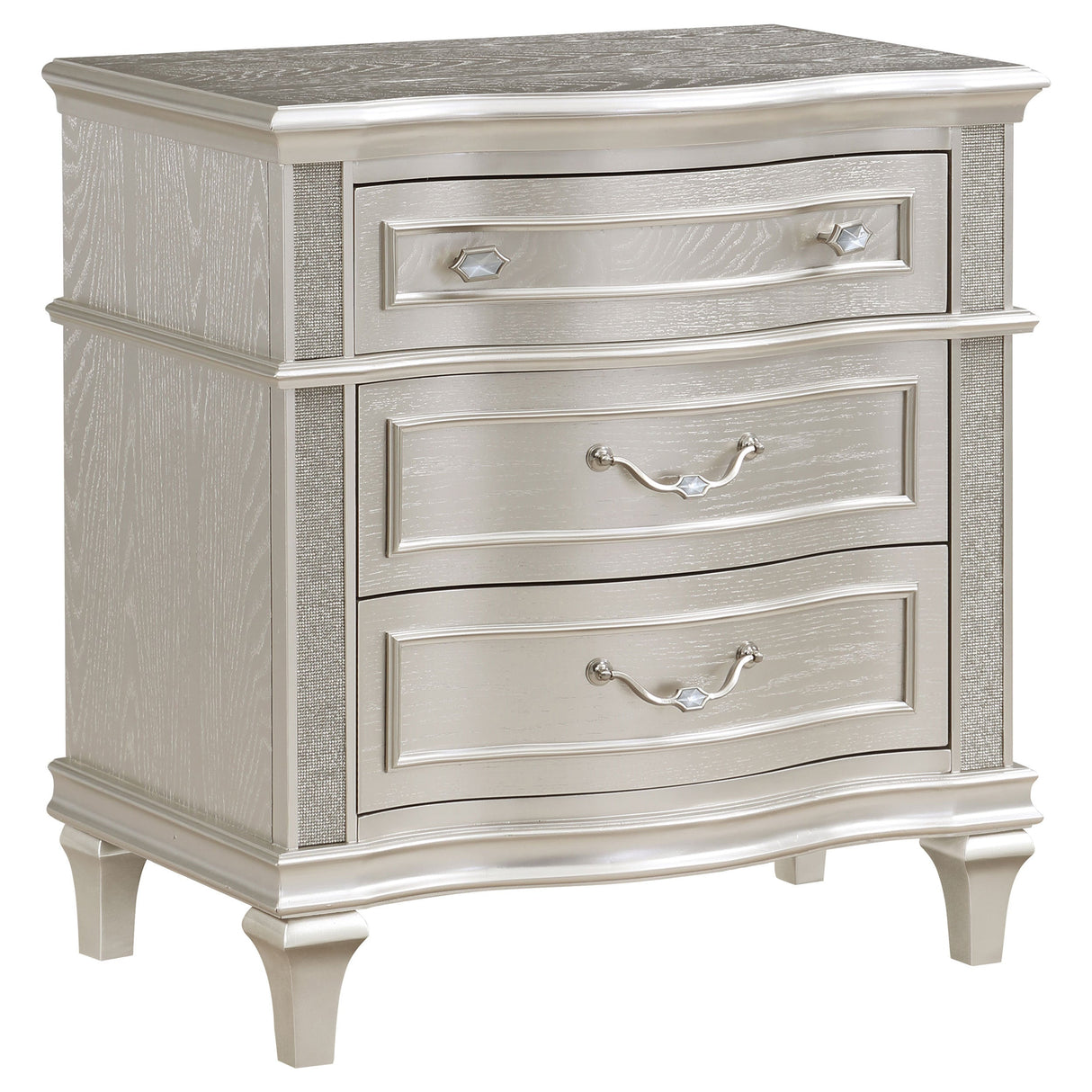 Evangeline Silver Oak 4-piece Eastern King Bedroom Set - sold by Home Elegance USA