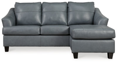 Ashley Steel Genoa Sofa Chaise - Leather