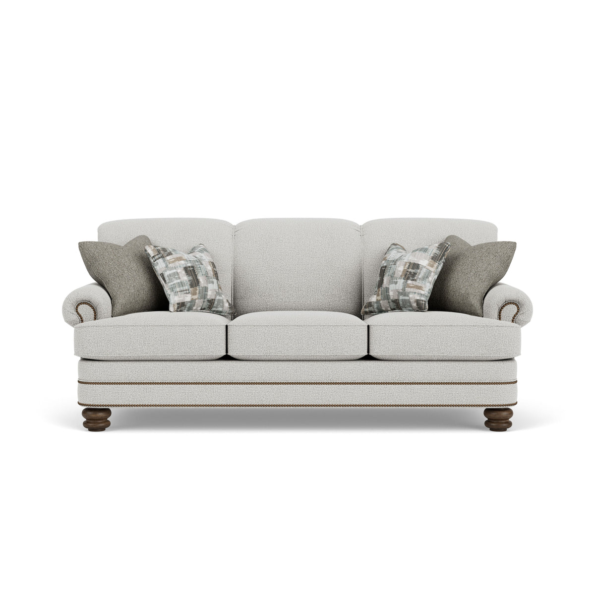 Bay Bridge Fabric Sofa, Nailhead Trim | Flexsteel