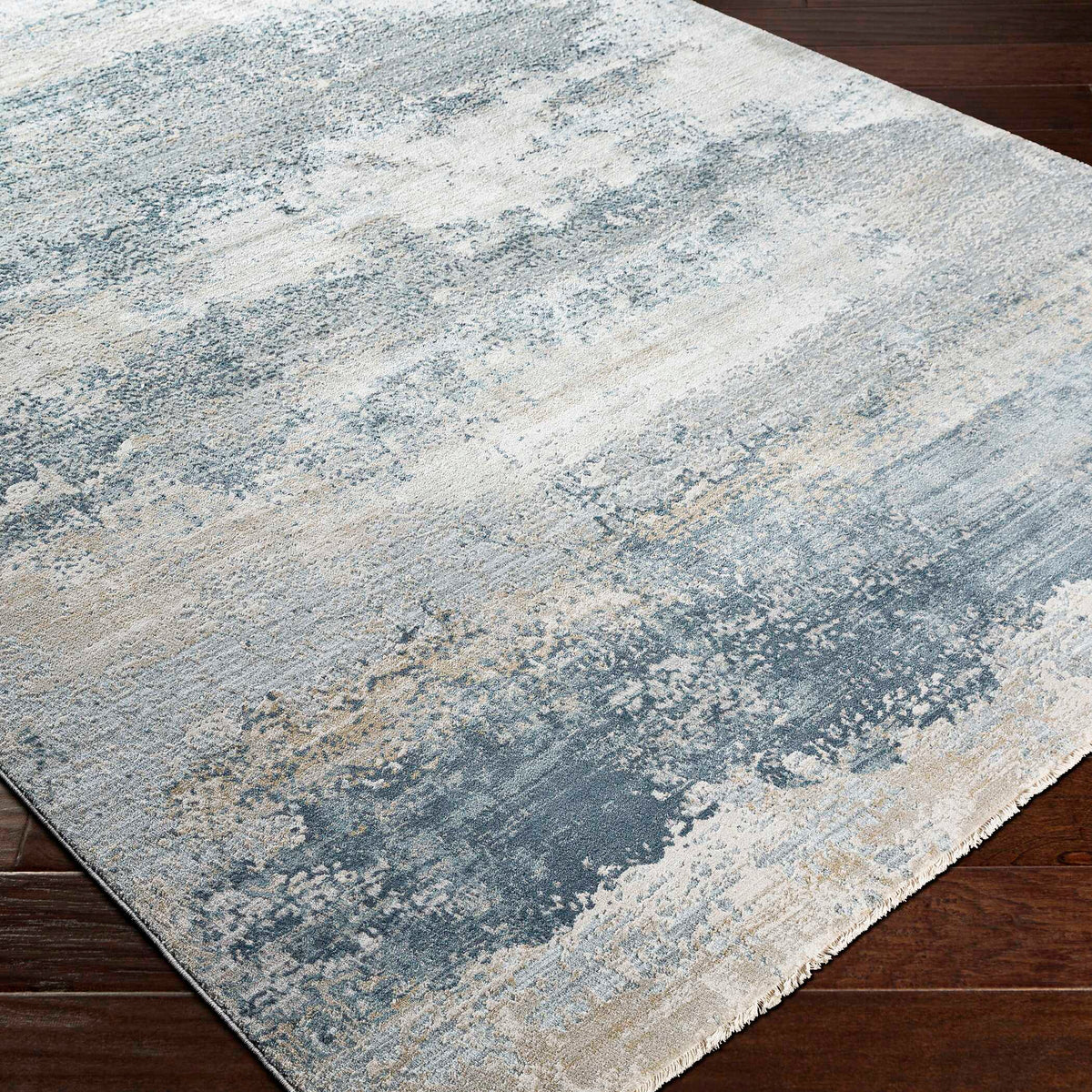 Bremen Modern 9 X 12 Rug Light Gray & Blue - Light Gray / Blue by Uttermost - View 3