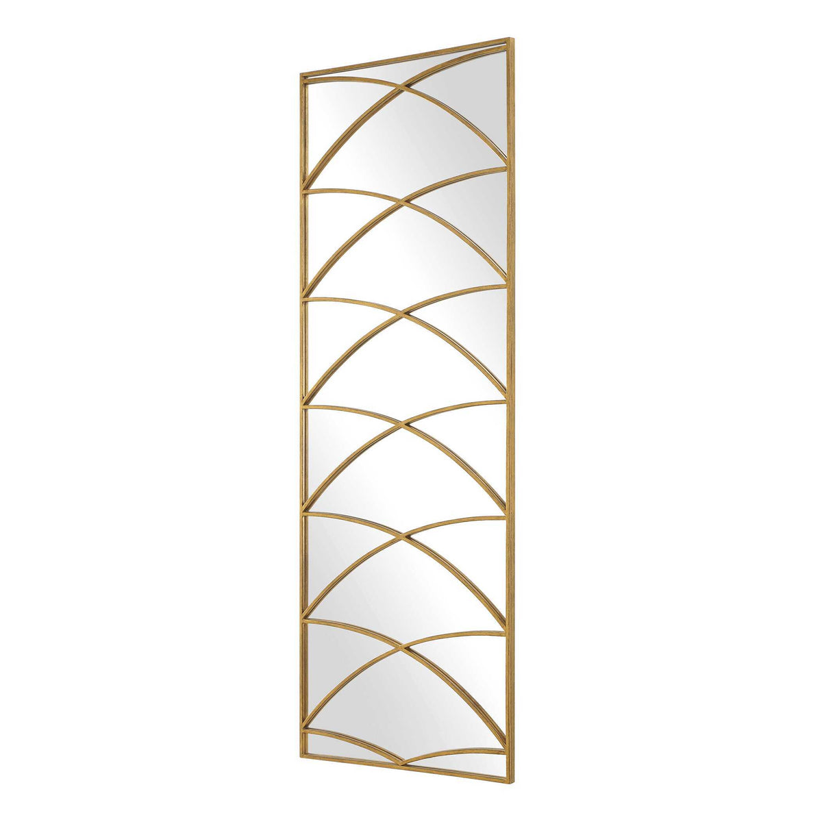 Crossed Up Full Length Mirror - Gold by Uttermost - View 4