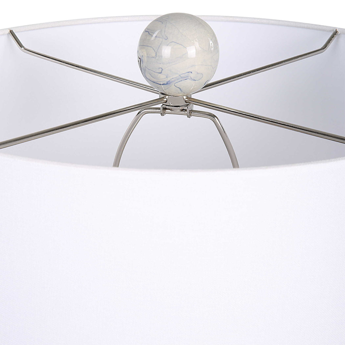 Waves Blue & White Accent Lamp by Uttermost - View 6