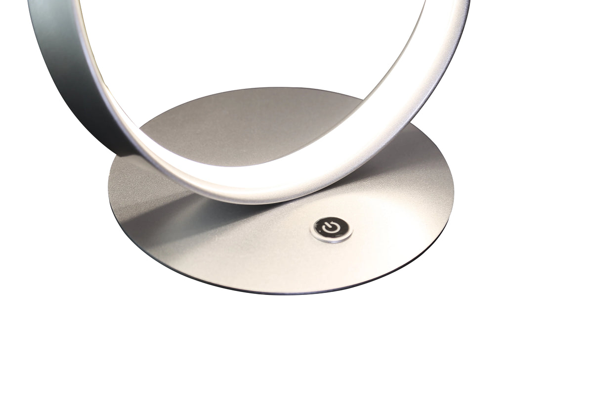 Lámpara de mesa Amsterdam LED con regulador táctil // Plateada | Finesse