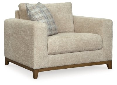Ashley Desert Parklynn Chair and a Half - Chenille | Home Elegance USA