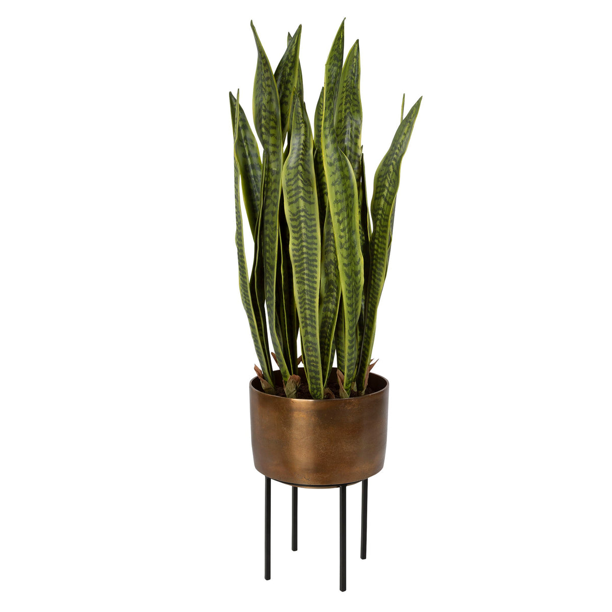 Fasita Brass Planter (Set of 2) - Green / Light Brown by Uttermost - View 1
