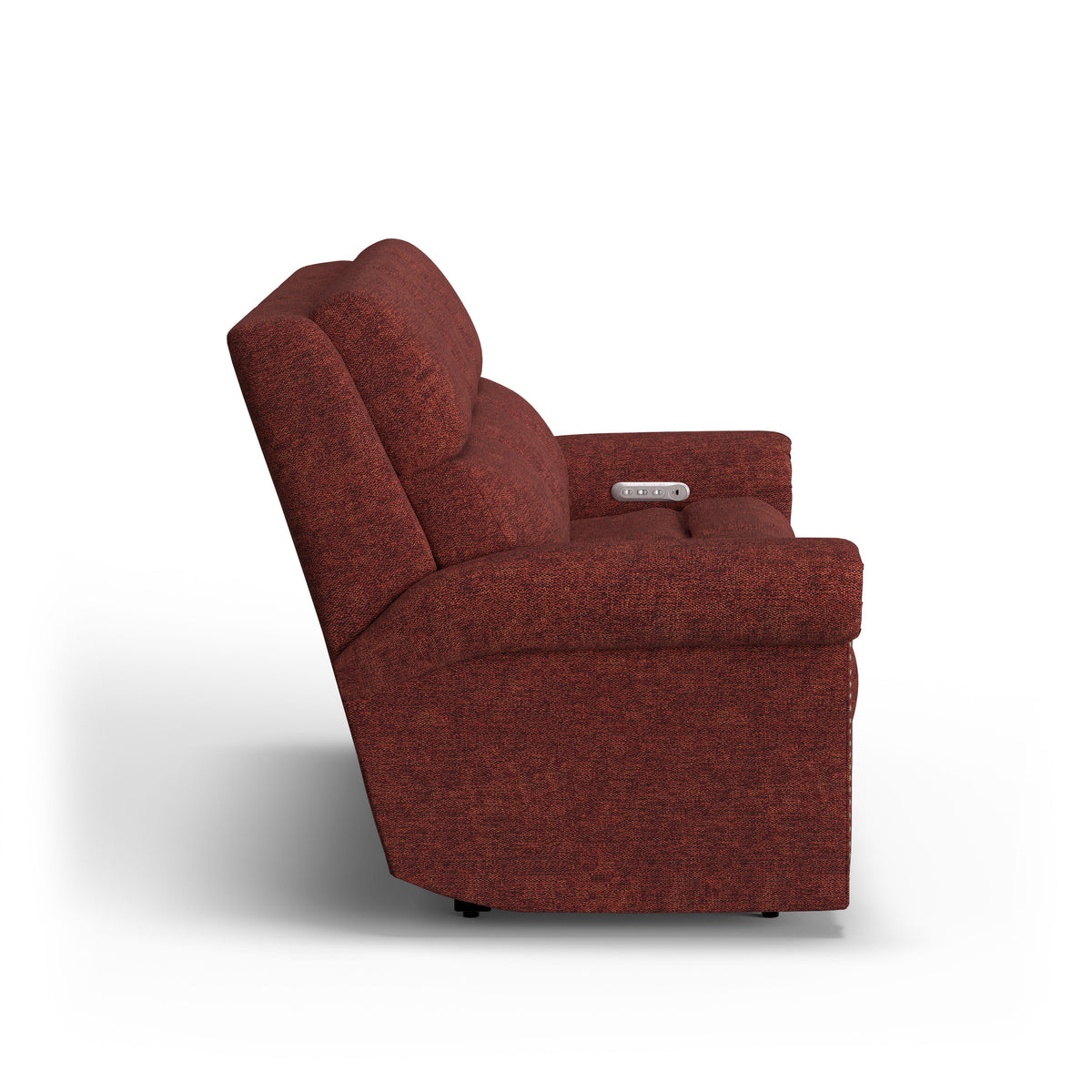 Bernard Power Reclining Sofa With Console, Power Headrest, & Lumbar | Flexsteel