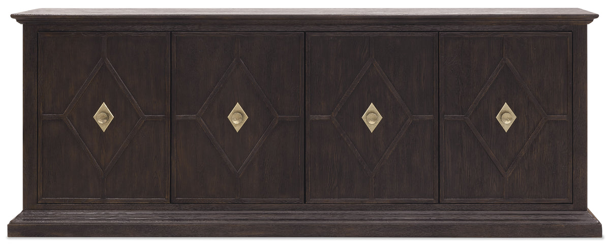 Driftwood Entertainment Credenza Burnt Timber - Dark Brown by Hooker Furniture - View 6