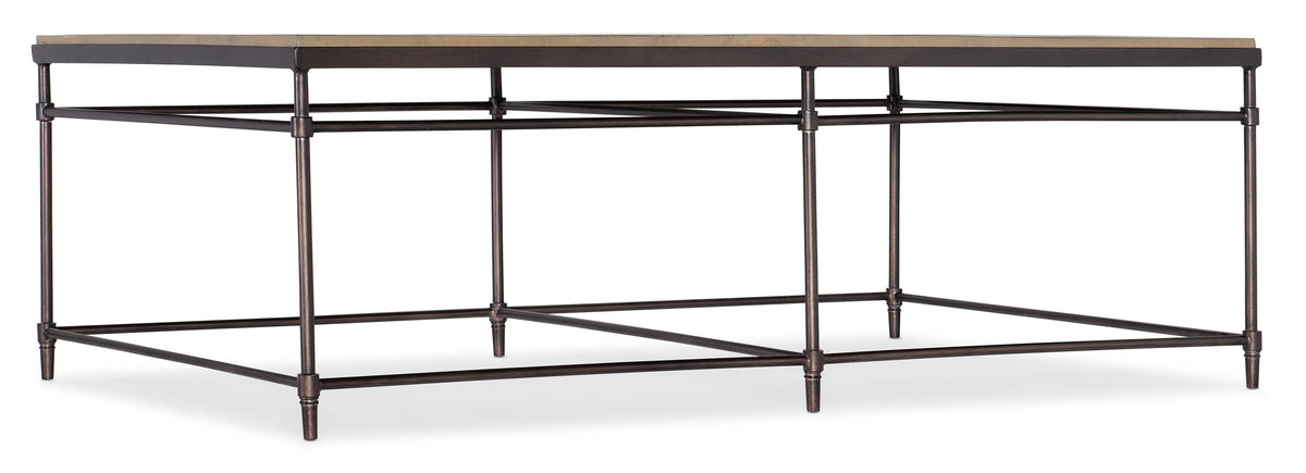 Saint Armand Rectangular Coffee Table - Light Brown by Hooker Furniture - View 1